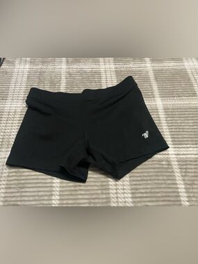 Varsity Black Women's Athletic Shorts